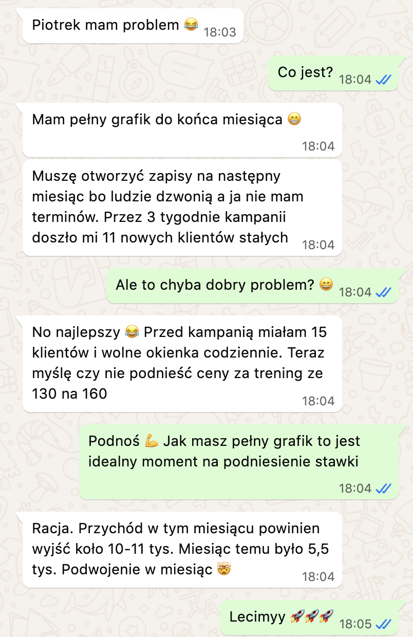 Opinia trenerki 3